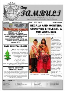 ACFIL - Ang Tambuli Newsletter - December 2012